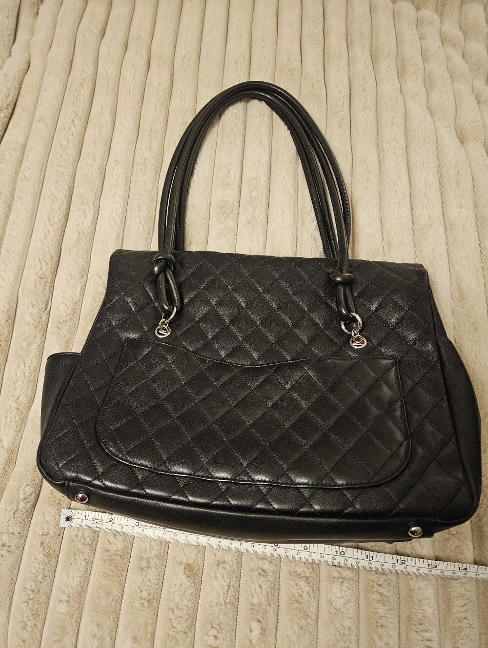 CHANEL Ligne Cambon Black Quilted Leather Flap Bag - Picture 2 of 12
